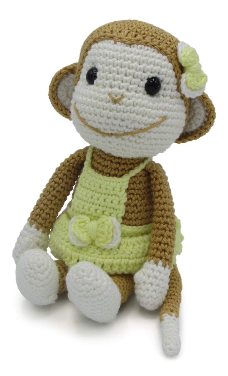Hardicraft HC-40IC56 Monkey Crochet Kit Nikki Cotton, Brown, One Size