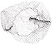 Keystone 109I-REG-BLK Black Lightweight Nylon Invisible Hairnet with 1/4