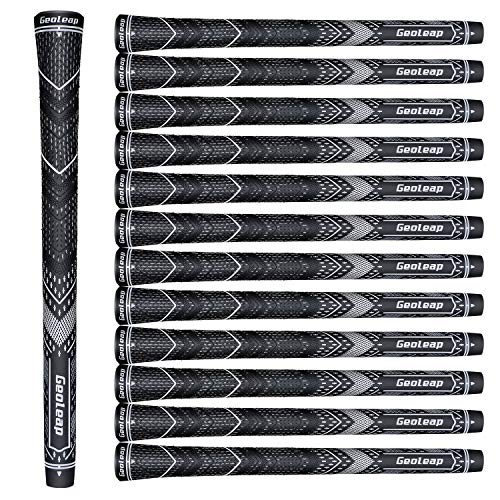 image for Geoleap ACE-C Golf Grips Set of 13- Cord Rubber, Hybrid Golf Club Grip