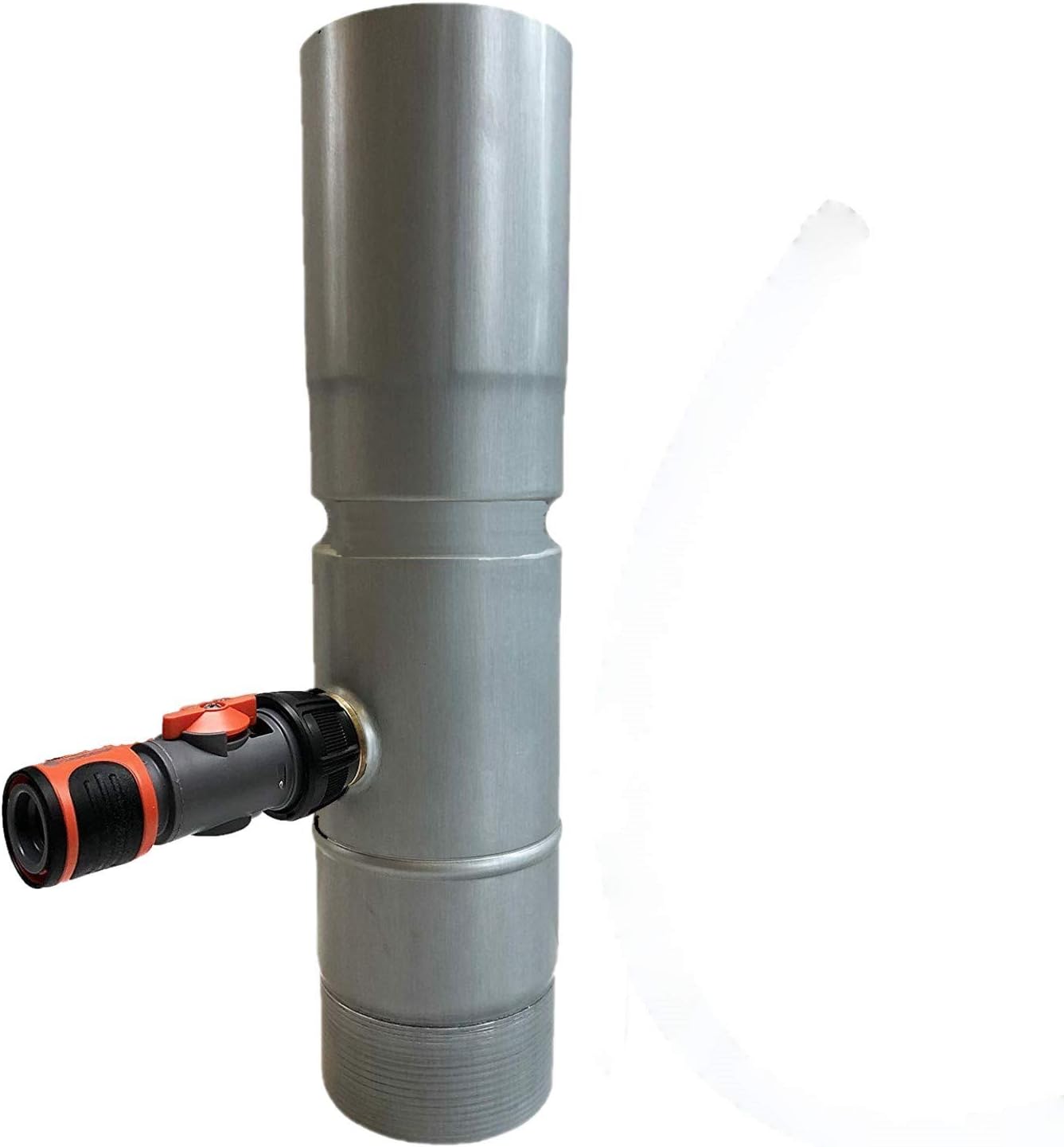 Regenwasserklappe Aus Zink Automatisch Mit Schwimmer DN 76-120 - Inkl. Adapter Für Regentonnen & Fässer