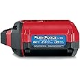 Toro Flex Force Power System 60 Volt Max 2.5 Ampere Hours Yard Tools Lithium Ion L135 Battery with 4 LED On Board Power Meter, Black/Red