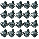 baotongle 100 pcs Plant Clips, Orchid Clips Plant Orchid Support Clips Flower and Vine Clips for Supporting Stems Vines Grow Upright Dark Green