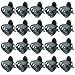 baotongle 100 pcs Plant Clips, Orchid Clips Plant Orchid Support Clips Flower and Vine Clips for Supporting Stems Vines Grow Upright Dark Green