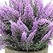 Velener Mini Artificial Flowers Provence Lavender Arrangements in Pots for Home Decor (Purple)