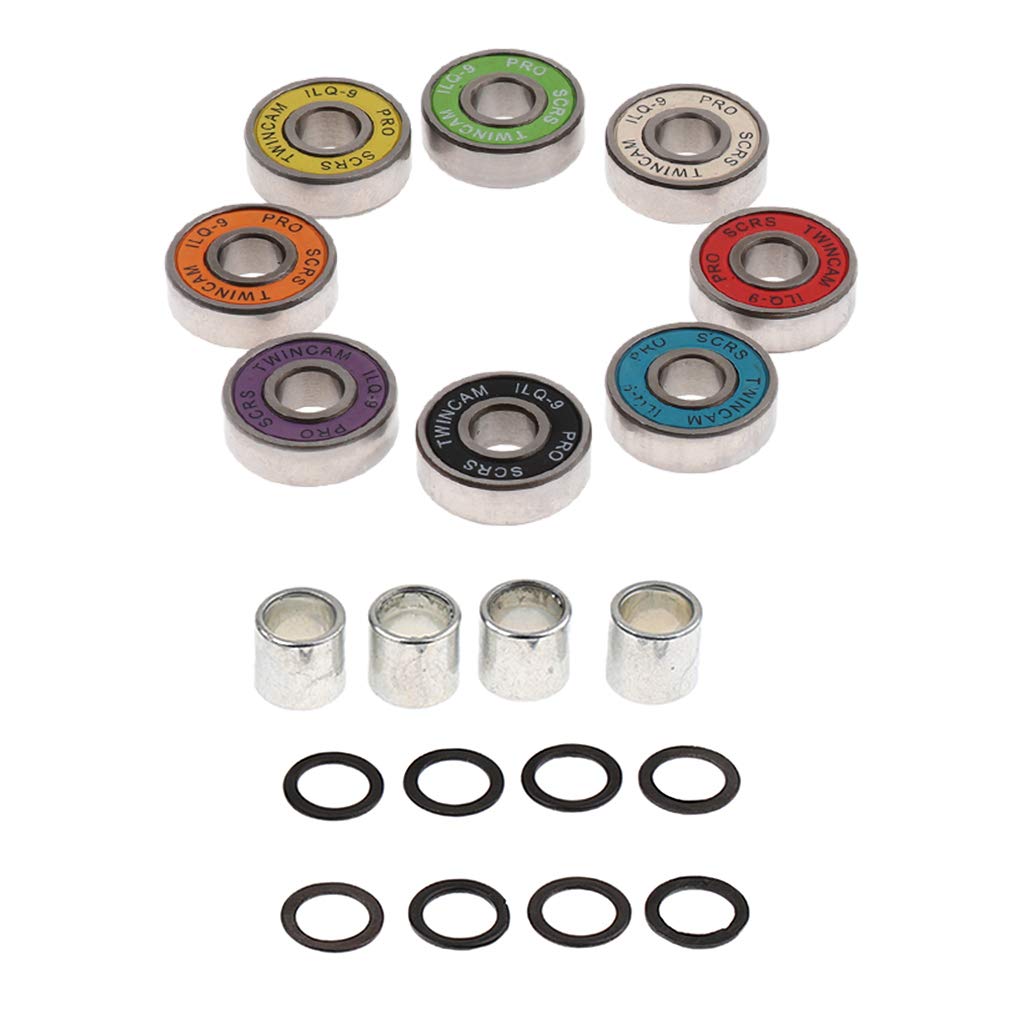 8 Washers Prettyia 8x21x7mm 608RS Skateboard Roller Sealed Ball