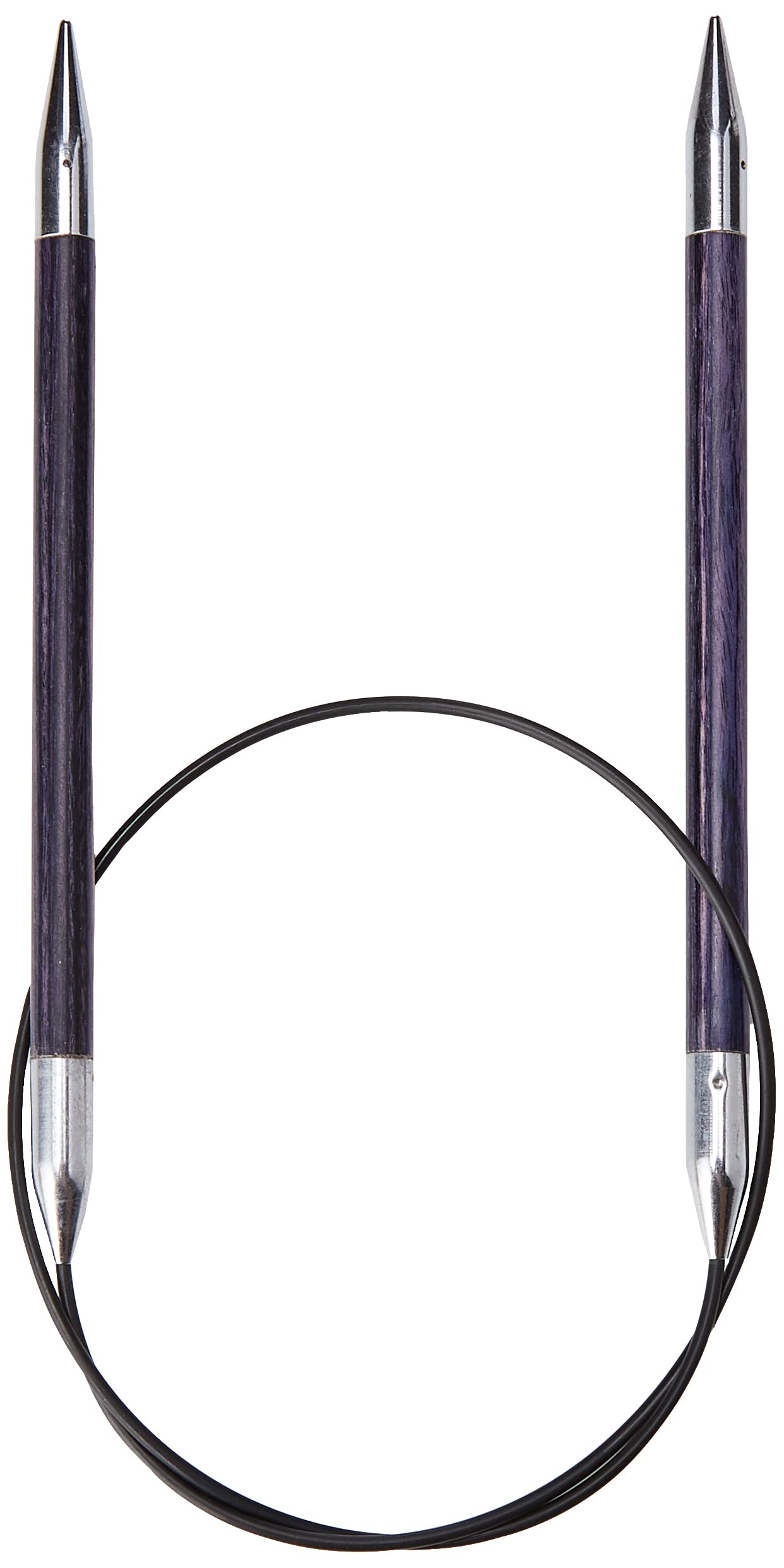 KnitPro KP29080 Royale: Knitting Pins: Circular: Fixed: 60cm x 6.50mm, Birchwood, brass, Multi-Colour, 6.5mm