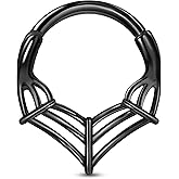 COCHARM Halloween Septum Rings 16G Septum Jewelry Cute Helix Daith Earrings for Women Stainless Steel Rook Daith Piercing Jewelry