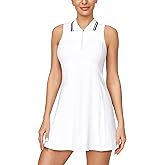Ewedoos Golf Dresses for Women Athletic Dress with Shorts Underneath and Bra 3 Pockets Tennis Dresses for Workout Active