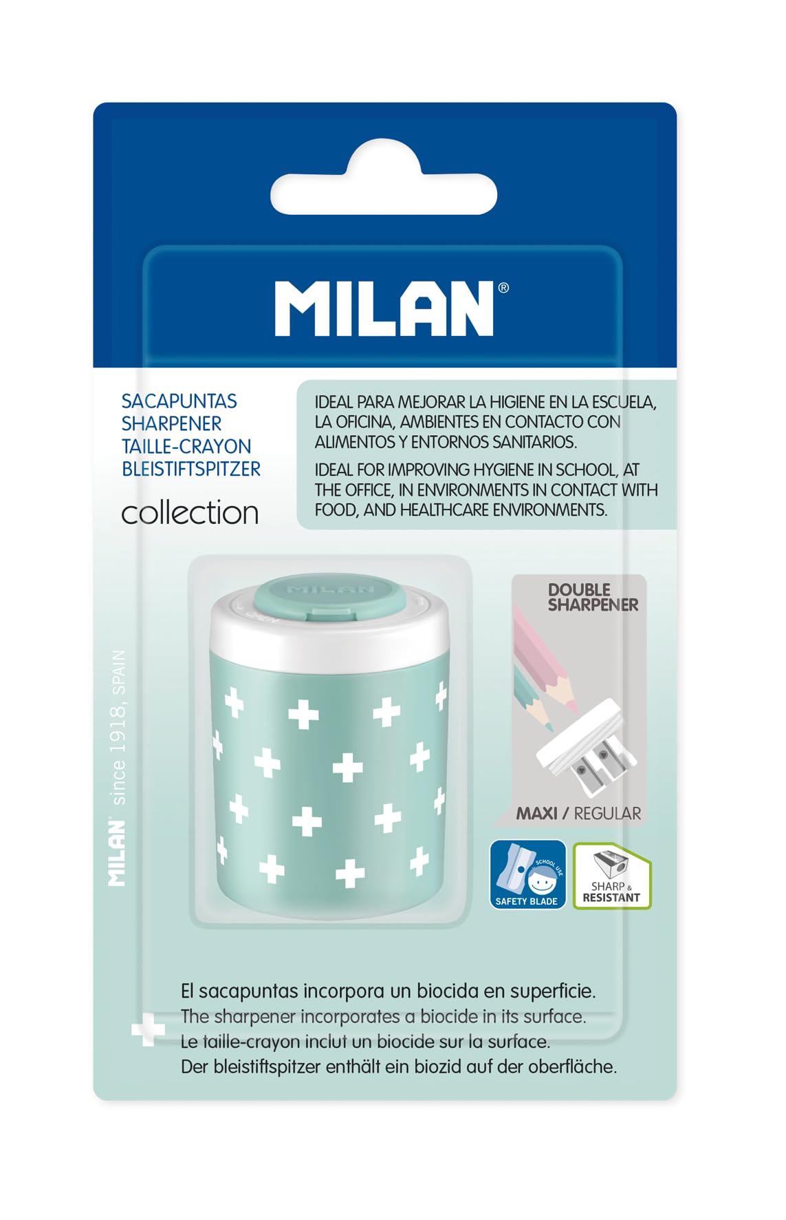MILAN Blister Pack of 1 Double Collection Turquoise Edition +