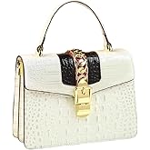 Crocodile Pattern Leather Women's Bag Small Top-Handle Satchel Handbags Purses Portable Tote Bag Shoulder Messenger Bags