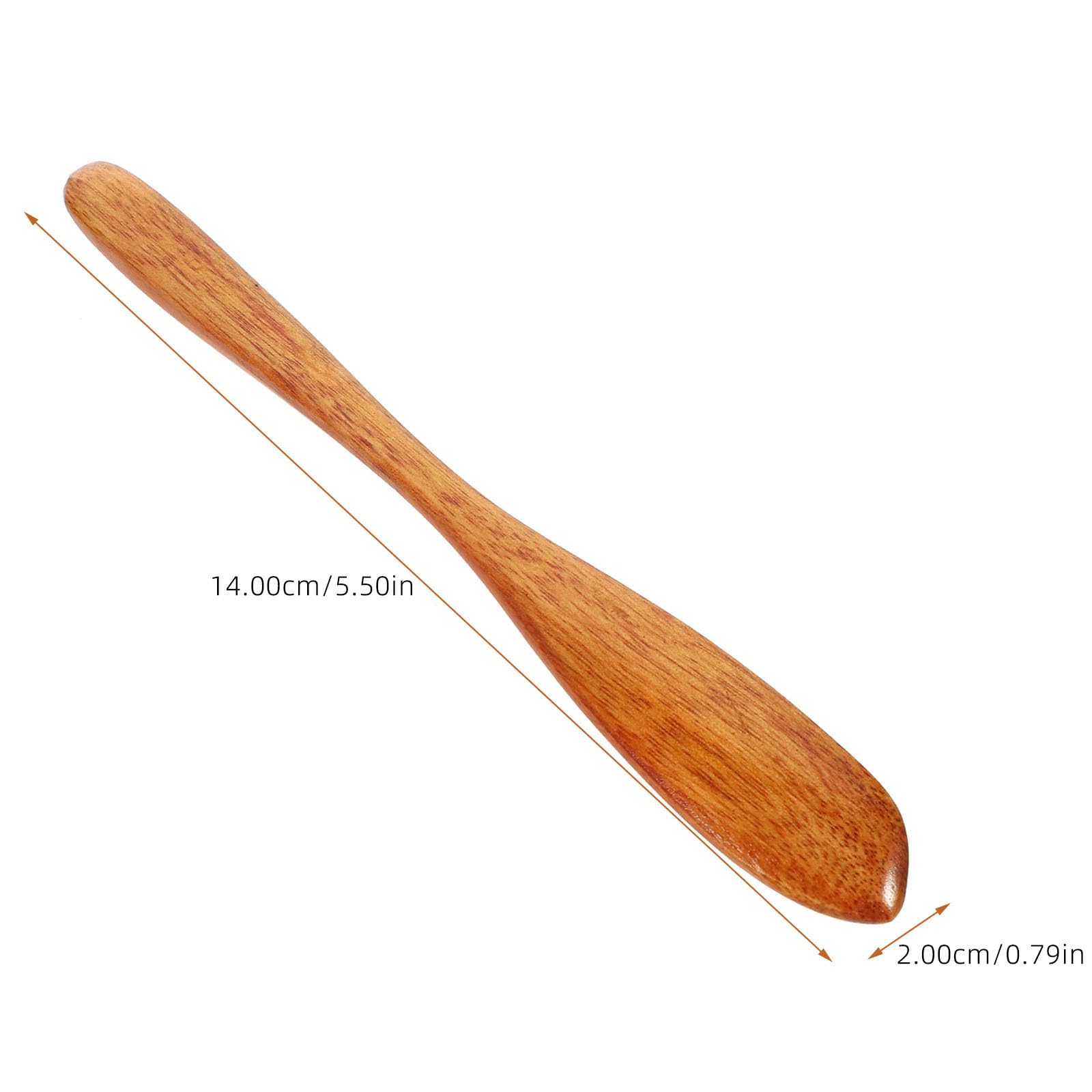 UPKOCH 4 StüCk Holzbuttermesser - Handgefertigte Schwedische FrüHstüCksmesser, KäSe Streuer, Marmeladenmesser, Kuchenmesser, KüChenwerkzeug 5
