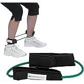 THERABAND Resistance Tubes, 12" Padded Cuffs, Green, Heavy, Level 3 | Professional TheraBand elastic resistance for exercise, physical therapy and at-home workouts