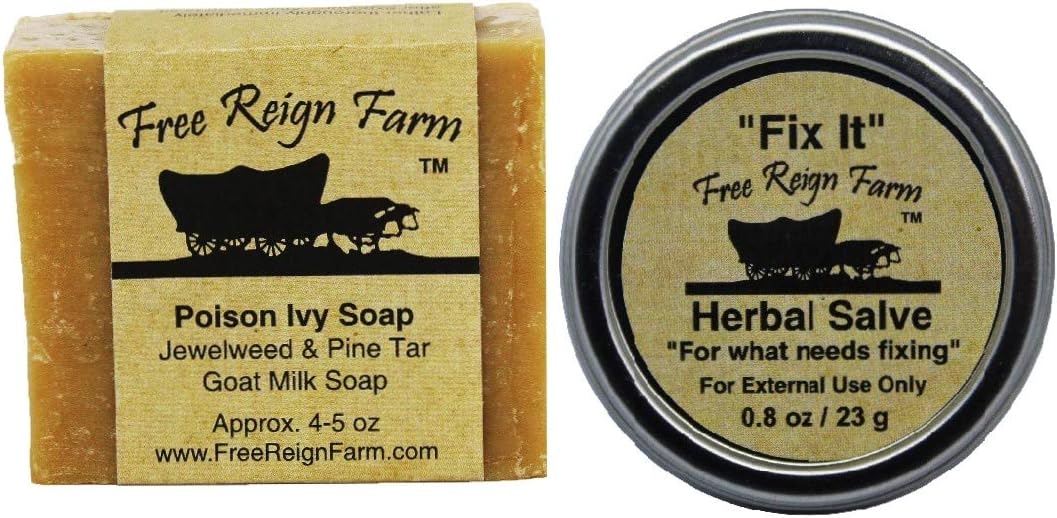 Poison Ivy Soap, One (45 oz. Bar) and Fix It Salve, One (0