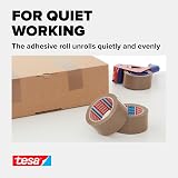 Tesa Packing Tape Set 2x Parcel Tape 66m x 50mm with Dispenser Transparent view 5