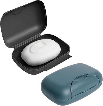 HZZXCH 2Pcs Travel Soap Case Waterproof Leakproof Portable Dish Holder