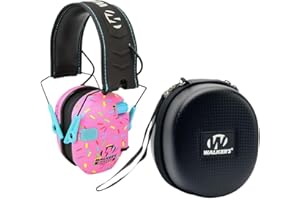 Walker's Razor Slim Electronic Shooting Hearing Protection Muff (Sound Amplification and Suppression) with Protective Case