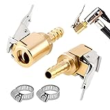 DXNQ 2 PCS Tire Air Chuck with Clamps, Brass Tire