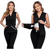Soanhoo Women's Mastectomy Shirts with Drain Pockets Button Front Tank Tops Breast Cancer Shirt Post Mastectomy Must Haves