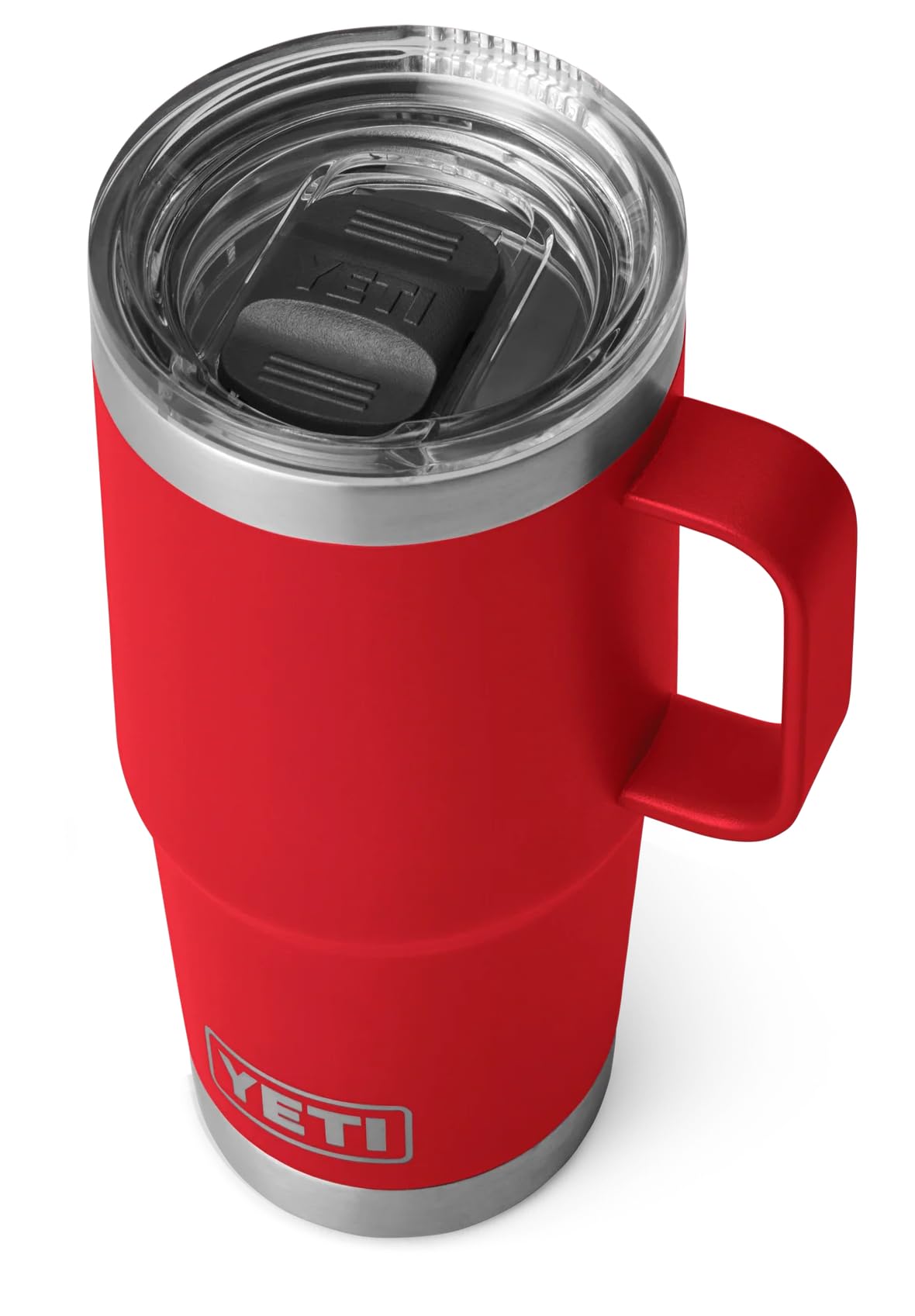 YETI Rambler Travel Mug, Stainless Steel Vacuum Insulated with Stronghold Lid, Rescue Red, 20 oz (591 ml) — image 1