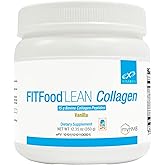XYMOGEN FIT Food Collagen - Bovine Collagen Peptides Powder with HMB + Vitamin D3-15g Protein to Support Joints & Muscle Recovery - Vanilla Flavor (12.35 oz)