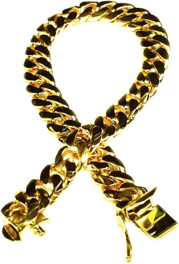 TEX10k Solid Yellow Gold Miami Cuban Curb Link 8" 8 mm 30 grams chain/Bracelet