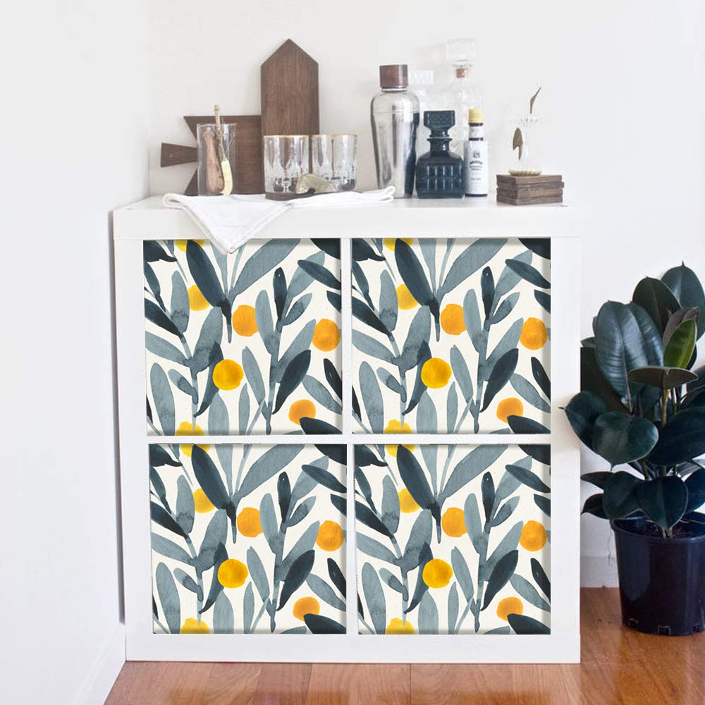 Alwayspon Furniture Sticker/Decals 33cmX33cmX4PCS For IKEA KE Expedit Kallax Shelving Unit Bookcase Storage Home Furniture Decor DIY PEEL & STICK Sticker