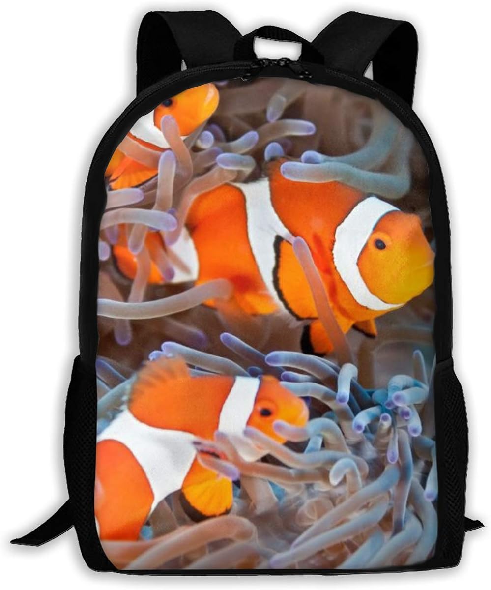 Clownfish Sea Fish Backpacks Casual School Bags Bookbag Amazon.ca