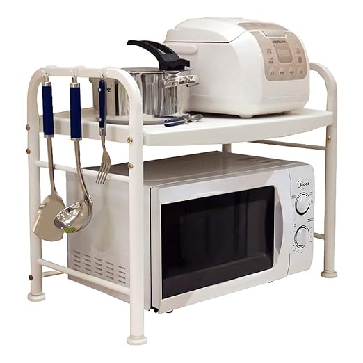 LAOSUNJIA Horno de microondas Estante Suministros de Cocina de 2 ...