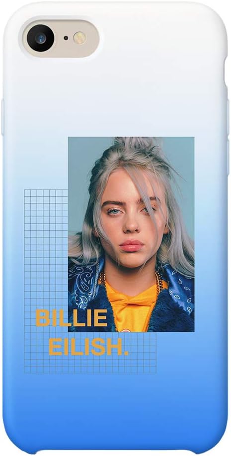 Billie Eilish Rap Music Legend Face_MA1009 Case for iPhone 6 Plus Protective Phone Mobile Smartphone Case Cover Hard Plastic for Compatible with iPhone 6/6s Plus