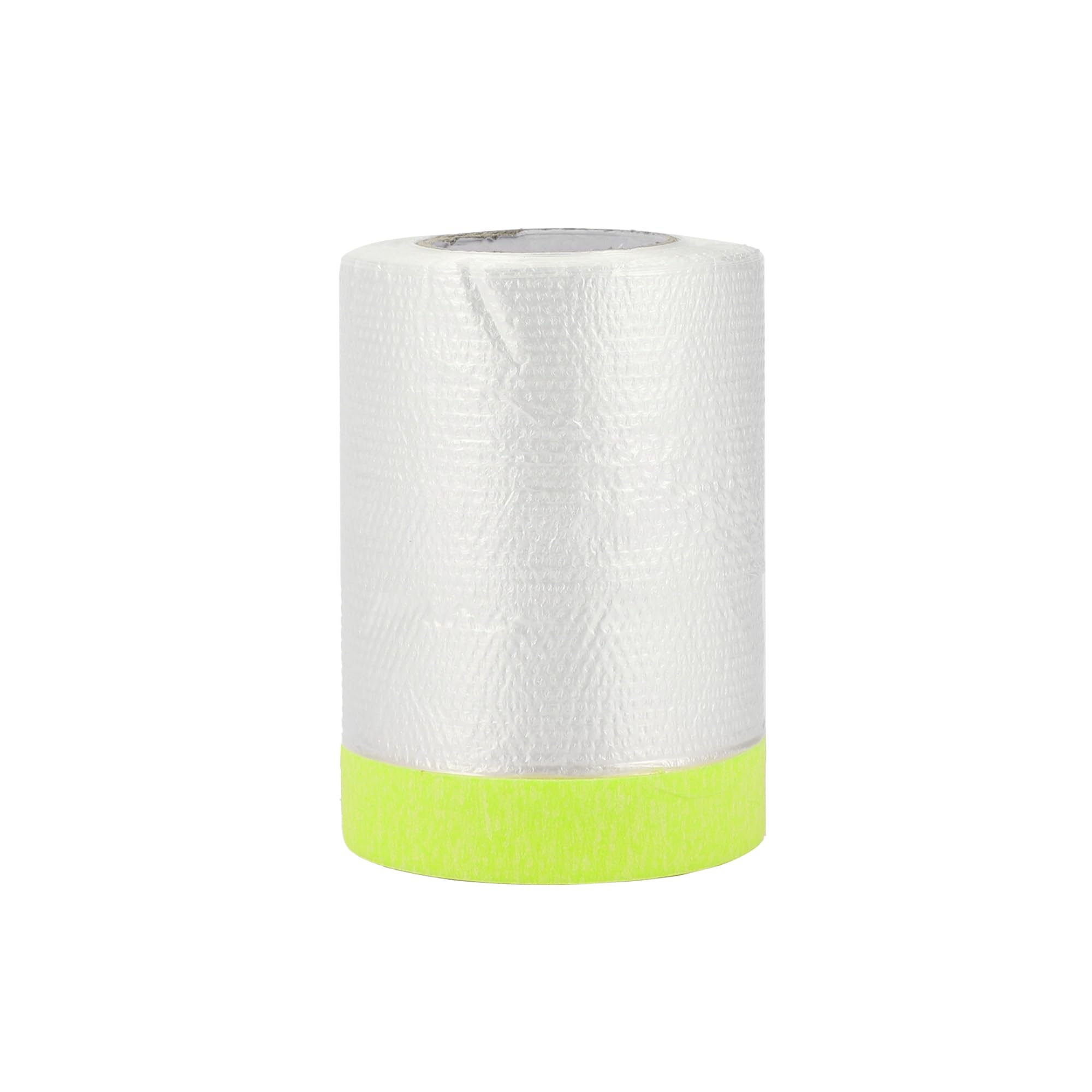 Partuto 1 Pcs Universal Pre-Taped Masking Film Plastic Cover PE Film Paper White Green 55x2000cm / 65.62ftx21.65