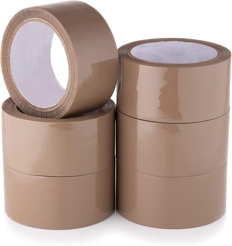 Wolf Tapes Heavy Duty Parcel Tape 6 Rolls 48mm x 66m Brown FSC Certified