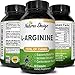 Pure L-Arginine Supplement for Heart Health – Amino Acid Muscle Growth Workout Support Exercise Strength Boost – Best Libido Enhancement – Natural L Arginine Pills for Men & Women by Natures Design