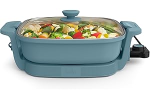 bella Make & Take Electric Skillet, Fits-anywhere™ kitchenware, EverGood™ Ceramic Coating, Adjustable Temperature & Dishwashe