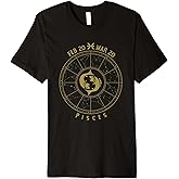 Pisces Zodiac Horoscope Astrology Zodiac Sign Premium T-Shirt