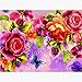 Diamond Painting for Adults by Number Kit Full Drill Round Beads DIY 5D Embroidery Cross Stitch Supply Arts Craft Canvas Wall Decor (Canvas Size: 12'' x 18''/30cm x 40cm) (Roses)