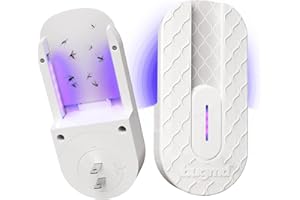 BugMD No Buzz Zone - Refillable UV Bug Zapper, Mosquito Zapper, Flying Insect Trap, Bug Catcher, Plug in Fly Trap Indoor, Flea Trap for Inside Your Home, Gnat and Fruit Fly Traps for Indoors Plug in