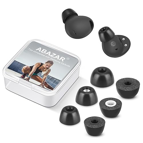 Pro Ear Samsung Galaxy Buds Rubber Tips ABAZAR Memory Foam Tips