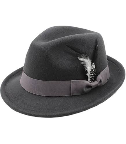 maho＊* handmade  Bespoke Handmade Fedora - Special hat band-Black