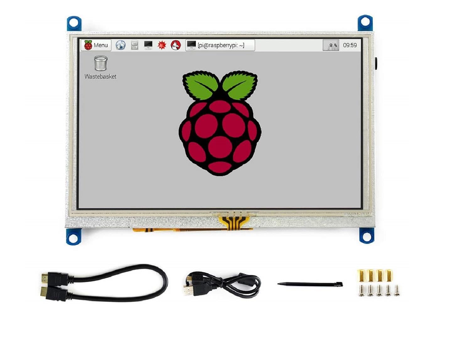 SB 5inch 800x480 HDMI LCD (H), Capacitive Touch, HDMI Interface. Supports Multi Mini-PCs: Raspberry Pi, BB Black, Banana Pi, as Well as General Desktop Computers.
