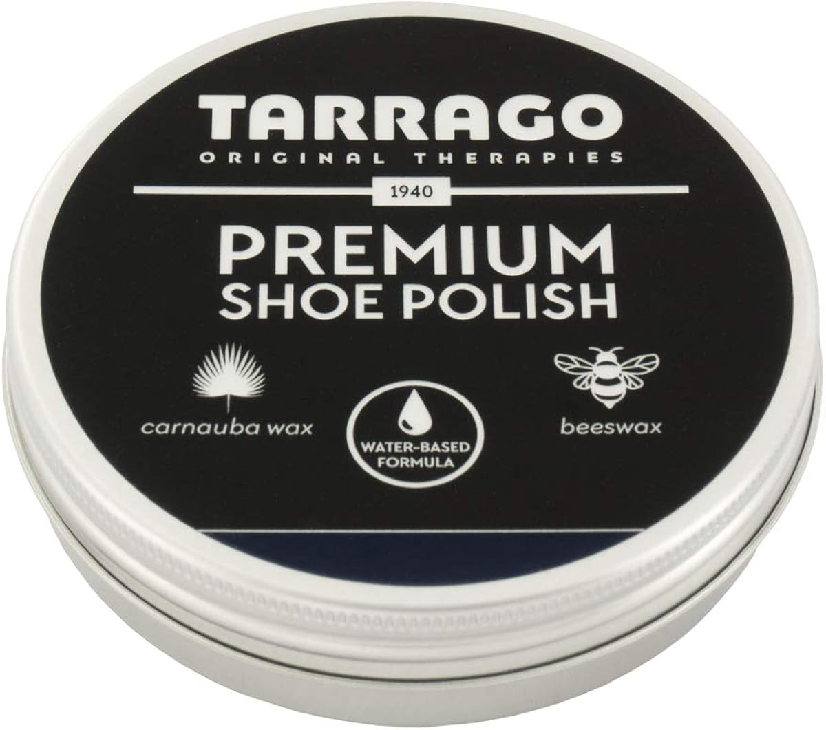 Tarrago Premium Shoe Polish, 50ml tin (17 Navy): Shoes