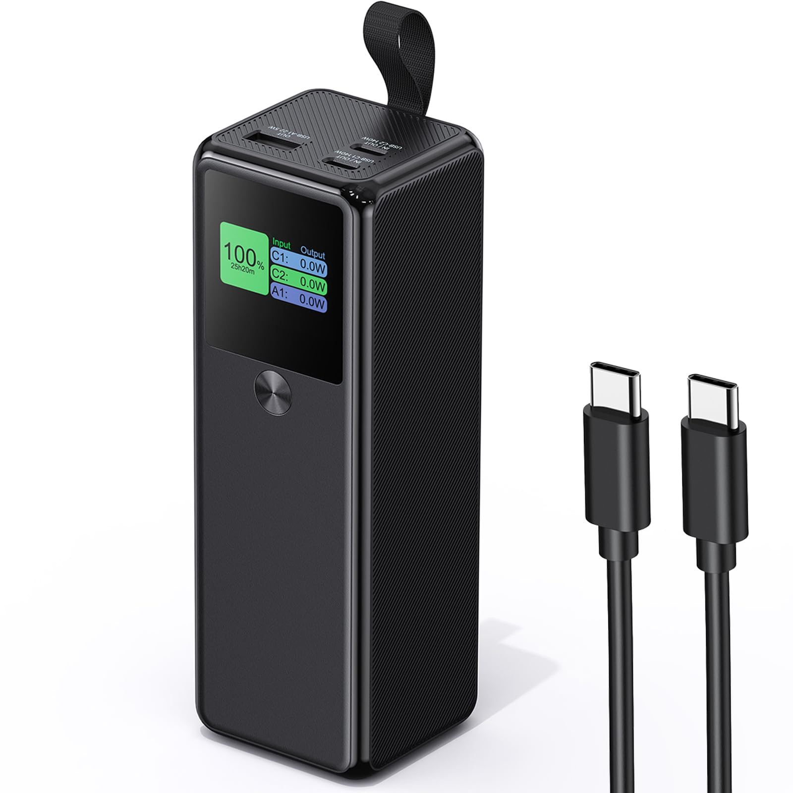 Photo 1 of 140W Power Bank, 27600mAh 3-Port PD3.1 Portable Charger Power Bank/ Portable Phone Charger with 140W C Port for 1Phone 17/16/15/14/13/12 Series, Ma-Book/1Pad, Laptop, Samsung, Steam Deck, Dell XPS