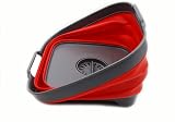 SAMMART 10L Collapsible Dishpan with Draining Plug Grey Red view 4