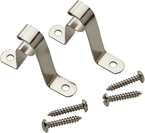 Amazon Com Bali Blinds 1 2 Cafe Rod Bracket Nickel Home Kitchen