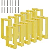 XGGYA Single Gang Receptacle Outlet Box Extenders,Electrical Outlet Extender for Electrical Outlet Box & Electrical Outlet Switches,Gray,Blue,Yellow(1,4,6,12Pack) (Yellow, 12 Pack)