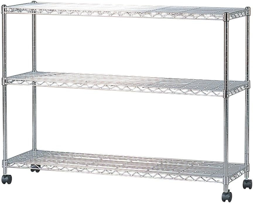 Amazon｜アイリスオーヤマ ラック メタルラック 3段 防サビ加工 ポール径19mm 幅110×奥行35×高さ83cm メタルミニ