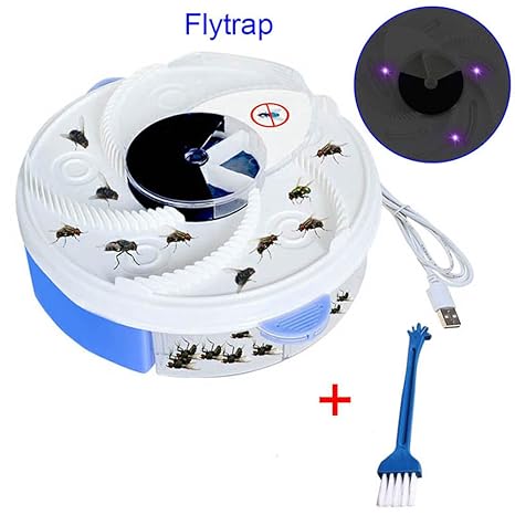 EVIICC Automatisches Elektrische Fliegenfalle Gerät Elektrische Flycatcher und USB Kabel - Violettes Licht