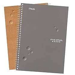 Five Star Spiral Notebook, 2 Subject, College