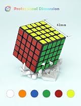 ROXENDA 5x5 Speed Cube Original Durable Stickered Colorful Puzzle view 2