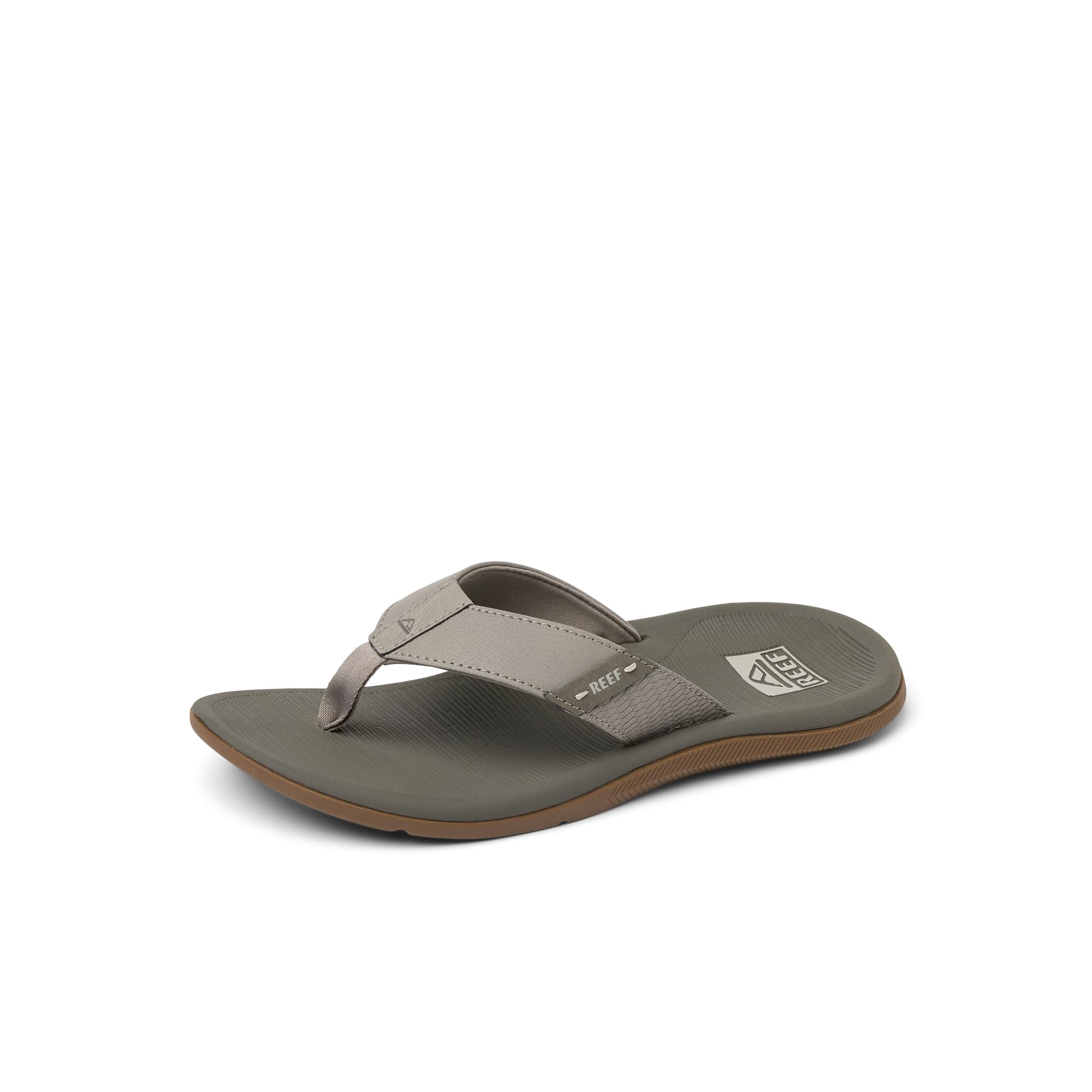REEF Mens Sandals, Santa Ana, Moonrock/Brown, 13 Image