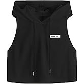 Remidoo Women Sleeveless Hoodie Workout Tie Dye Tank Tops Gym Athletic Activewear